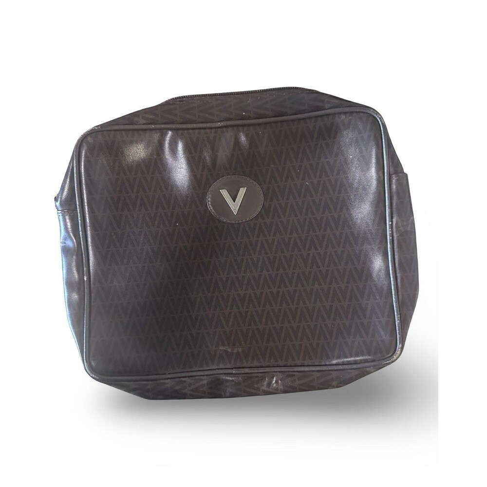 Mario Valentino "V" Logo Brown Clutch Bag
